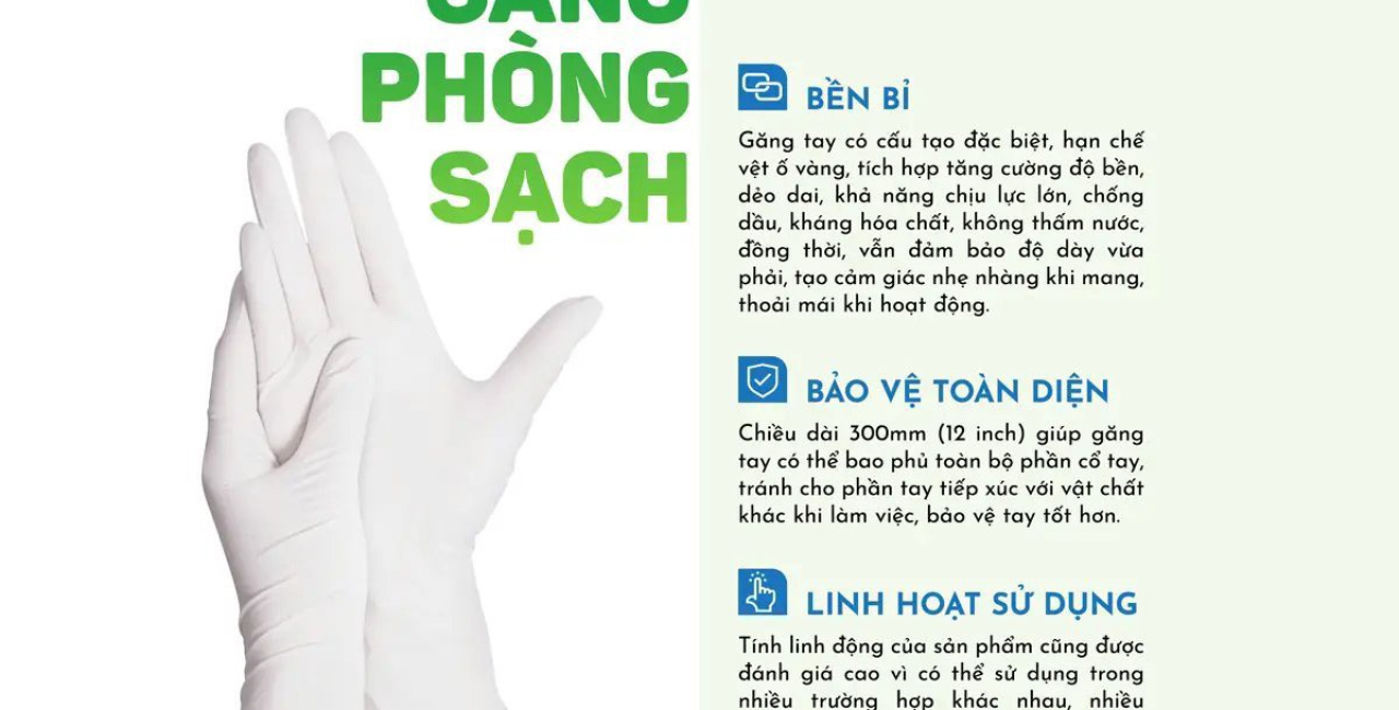 NHỮNG ĐIỀU CẦN BIẾT VỀ GĂNG TAY PHÒNG SẠCH