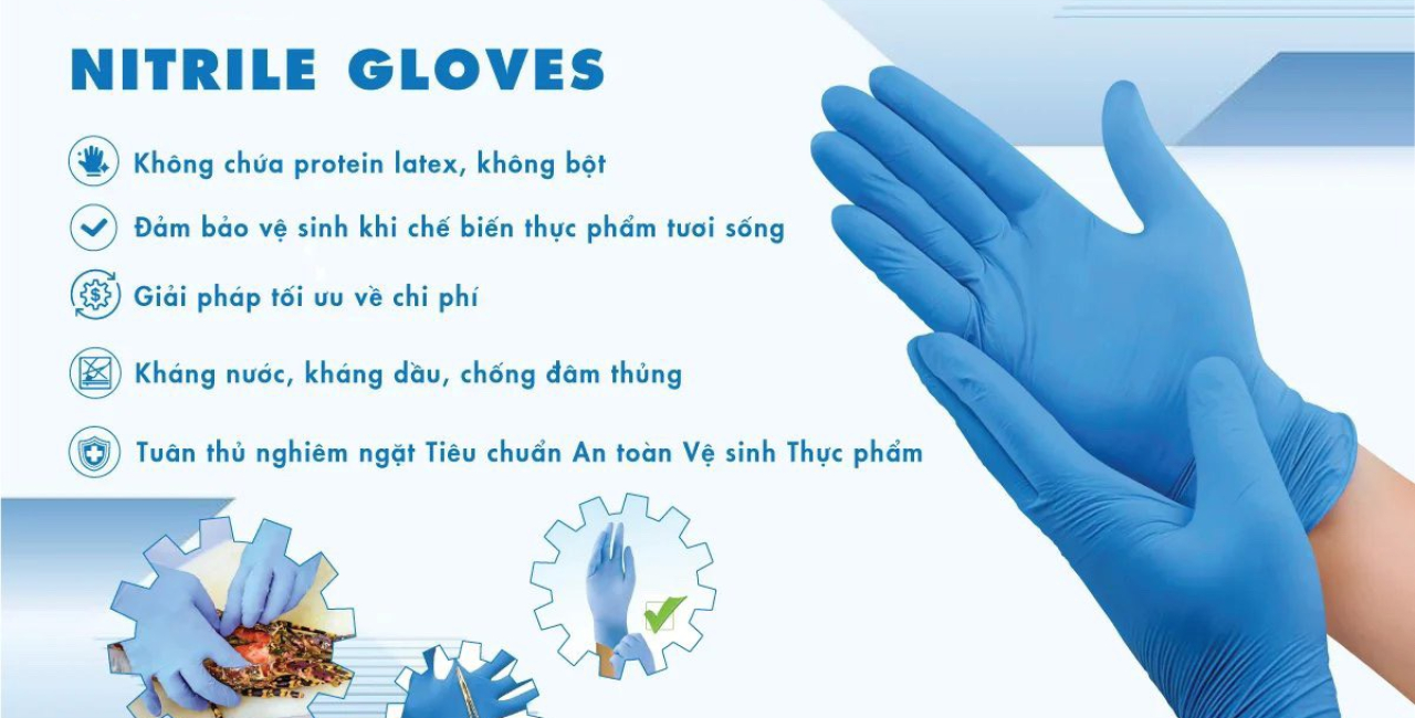 Phân biệt các loại găng tay nitrile: Phòng sạch, y tế, và công nghiệp